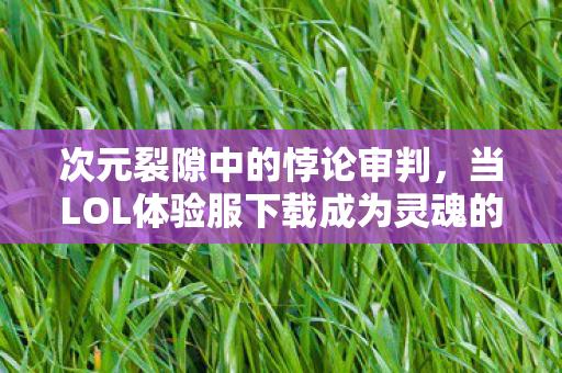 次元裂隙中的悖论审判，当LOL体验服下载成为灵魂的终极抉择