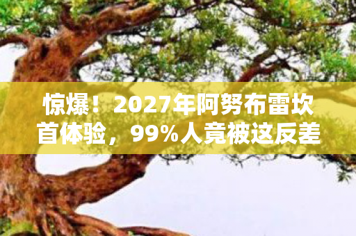 惊爆!2027年阿努布雷坎首体验,99%人竟被这反差吓到失语! 惊爆!2027年阿努布雷坎首体验,99%人竟被这反差吓到失语!