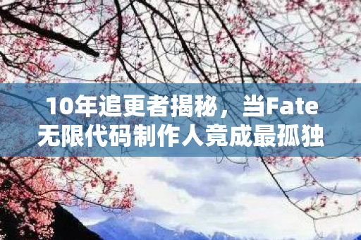10年追更者揭秘，当Fate无限代码制作人竟成最孤独玩家？