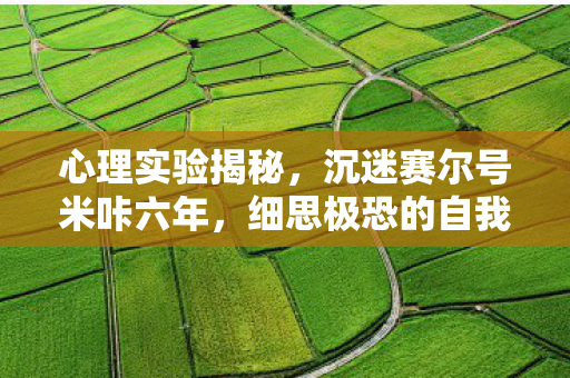 心理实验揭秘，沉迷赛尔号米咔六年，细思极恐的自我麻醉