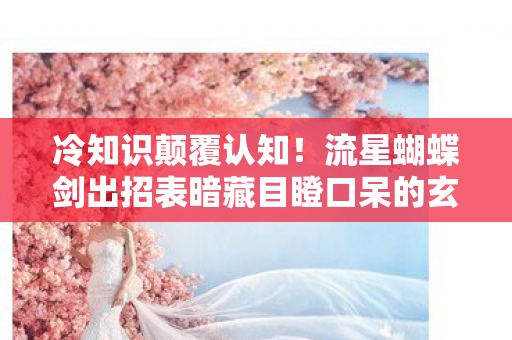 冷知识颠覆认知!流星蝴蝶剑出招表暗藏目瞪口呆的玄机 冷知识颠覆认知!流星蝴蝶剑出招表暗藏目瞪口呆的玄机
