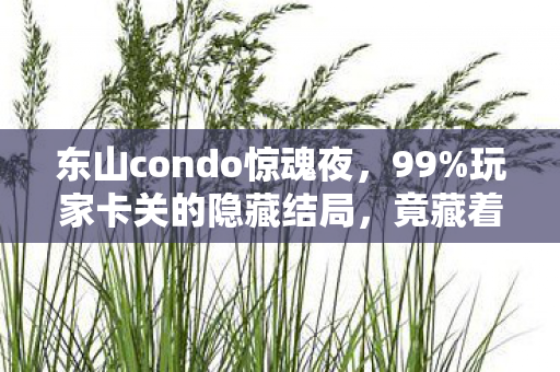 东山condo惊魂夜,99%玩家卡关的隐藏结局,竟藏着3个致命抉择! 东山condo惊魂夜,99%玩家卡关的隐藏结局,竟藏着3个致命抉择!