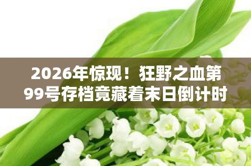 2026年惊现！狂野之血第99号存档竟藏着末日倒计时？
