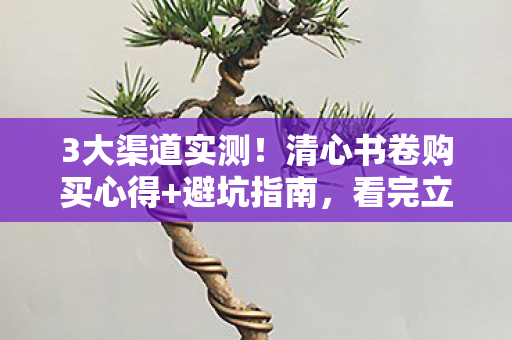 3大渠道实测!清心书卷购买心得+避坑指南,看完立省50%! 3大渠道实测!清心书卷购买心得+避坑指南,看完立省50%!