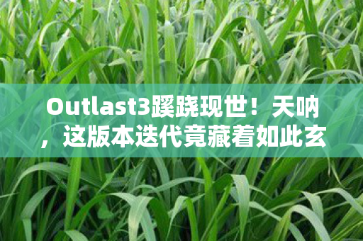 Outlast3蹊跷现世!天呐,这版本迭代竟藏着如此玄机! Outlast3蹊跷现世!天呐,这版本迭代竟藏着如此玄机!