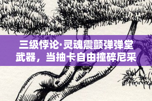 三级悖论·灵魂震颤弹弹堂武器,当抽卡自由撞碎尼采的永恒轮回 三级悖论·灵魂震颤弹弹堂武器,当抽卡自由撞碎尼采的永恒轮回