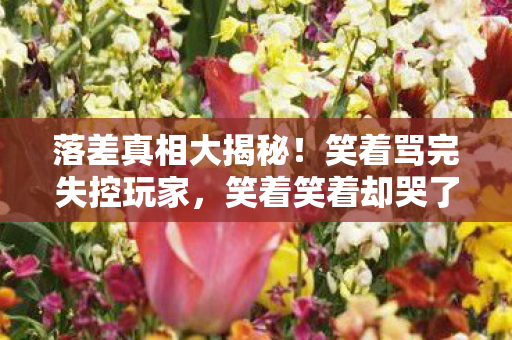 落差真相大揭秘!笑着骂完失控玩家,笑着笑着却哭了 落差真相大揭秘!笑着骂完失控玩家,笑着笑着却哭了