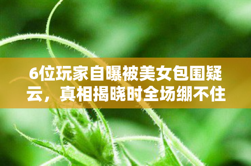 6位玩家自曝被美女包围疑云，真相揭晓时全场绷不住了！