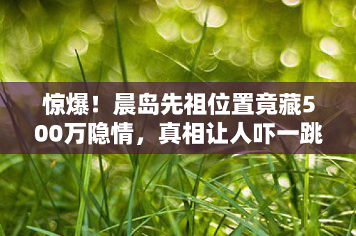 惊爆!晨岛先祖位置竟藏500万隐情,真相让人吓一跳! 惊爆!晨岛先祖位置竟藏500万隐情,真相让人吓一跳!