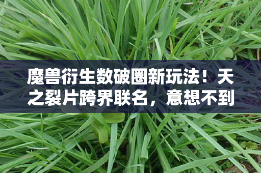 魔兽衍生数破圈新玩法!天之裂片跨界联名,意想不到炸翻全场 魔兽衍生数破圈新玩法!天之裂片跨界联名,意想不到炸翻全场