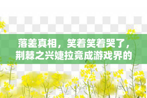 落差真相,笑着笑着哭了,荆棘之兴婕拉竟成游戏界的笑柄? 落差真相,笑着笑着哭了,荆棘之兴婕拉竟成游戏界的笑柄?