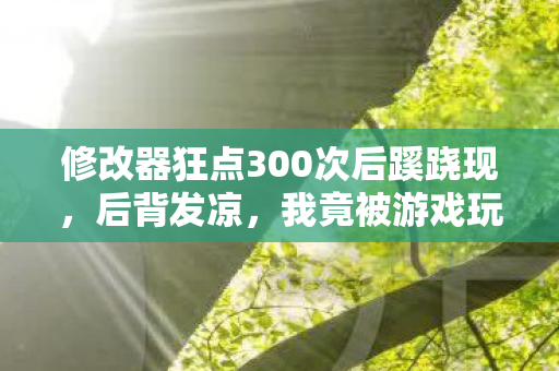 修改器狂点300次后蹊跷现,后背发凉,我竟被游戏玩了半生! 修改器狂点300次后蹊跷现,后背发凉,我竟被游戏玩了半生!