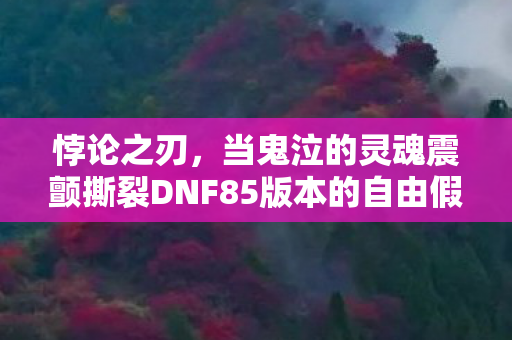 悖论之刃,当鬼泣的灵魂震颤撕裂DNF85版本的自由假面 悖论之刃,当鬼泣的灵魂震颤撕裂DNF85版本的自由假面