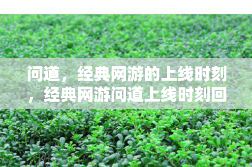 问道,经典网游的上线时刻,经典网游问道上线时刻回顾 问道,经典网游的上线时刻,经典网游问道上线时刻回顾