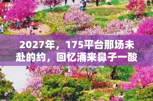 2027年,175平台那场未赴的约,回忆涌来鼻子一酸 2027年,175平台那场未赴的约,回忆涌来鼻子一酸