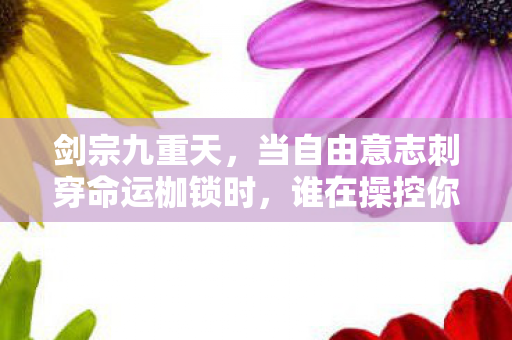剑宗九重天,当自由意志刺穿命运枷锁时,谁在操控你的剑? 剑宗九重天,当自由意志刺穿命运枷锁时,谁在操控你的剑?