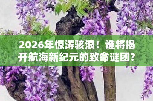 2026年惊涛骇浪!谁将揭开航海新纪元的致命谜团? 2026年惊涛骇浪!谁将揭开航海新纪元的致命谜团?