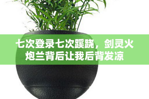 剑灵火炮兰背后让我后背发凉图片