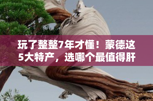 玩了整整7年才懂！蒙德这5大特产，选哪个最值得肝到爆？
