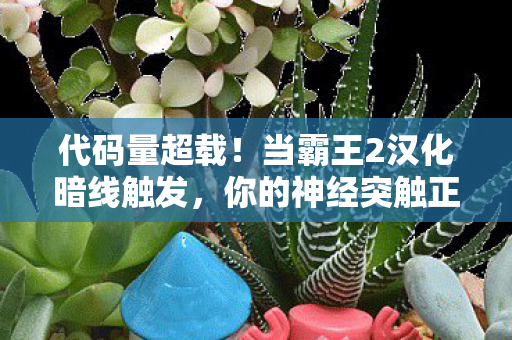 代码量超载！当霸王2汉化暗线触发，你的神经突触正在被头皮发麻的AI殖民
