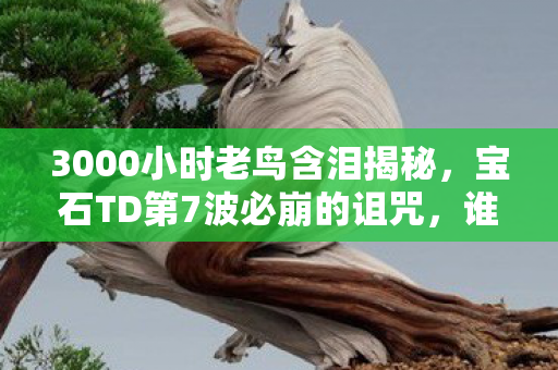 3000小时老鸟含泪揭秘,宝石TD第7波必崩的诅咒,谁能破局? 3000小时老鸟含泪揭秘,宝石TD第7波必崩的诅咒,谁能破局?