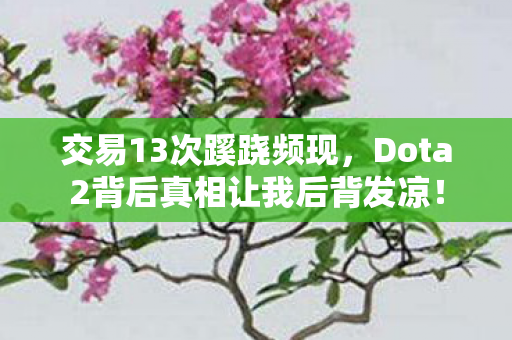 交易13次蹊跷频现,Dota2背后真相让我后背发凉! 交易13次蹊跷频现,Dota2背后真相让我后背发凉!