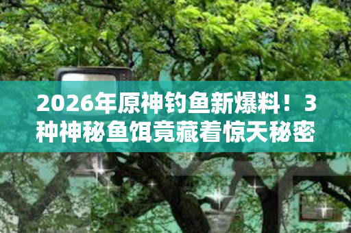 2026年原神钓鱼新爆料!3种神秘鱼饵竟藏着惊天秘密? 2026年原神钓鱼新爆料!3种神秘鱼饵竟藏着惊天秘密?