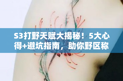 S3打野天赋大揭秘!5大心得+避坑指南,助你野区称霸! S3打野天赋大揭秘!5大心得+避坑指南,助你野区称霸!