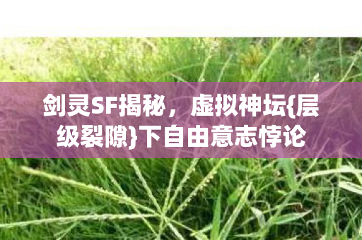 下自由意志悖论图片
