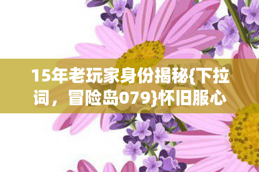 15年老玩家身份揭秘图片