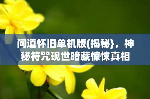 神秘符咒现世暗藏惊悚真相图片