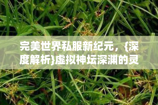 完美世界私服新纪元，{深度解析}虚拟神坛深渊的灵魂抉择