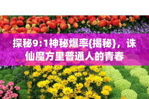 诛仙魔方里普通人的青春图片