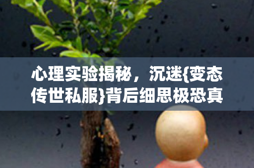 心理实验揭秘,沉迷{变态传世私服}背后细思极恐真相 心理实验揭秘,沉迷{变态传世私服}背后细思极恐真相