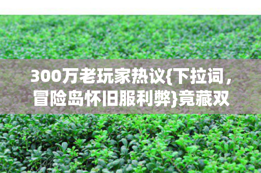 300万老玩家热议图片