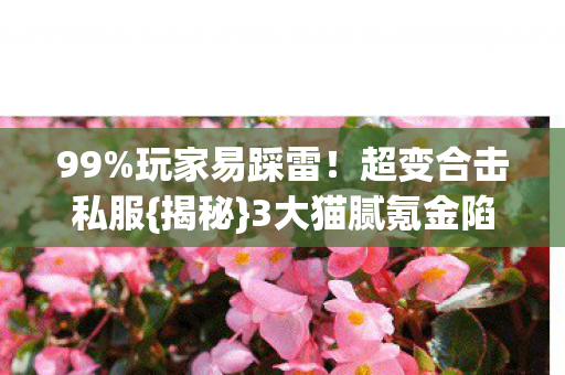 3大猫腻氪金陷阱图片