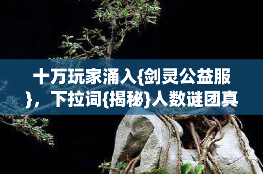 十万玩家涌入图片