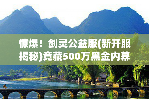 竟藏500万黑金内幕图片