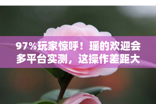 97%玩家惊呼！瑶的欢迎会多平台实测，这操作差距大到离谱！