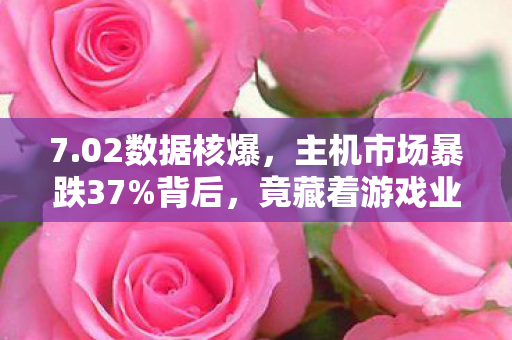 7.02数据核爆,主机市场暴跌37%背后,竟藏着游戏业久违的感动? 7.02数据核爆,主机市场暴跌37%背后,竟藏着游戏业久违的感动?