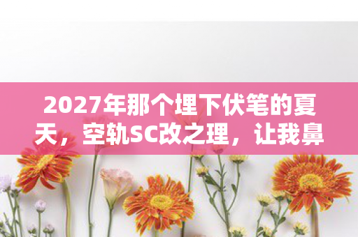 2027年那个埋下伏笔的夏天,空轨SC改之理,让我鼻子一酸 2027年那个埋下伏笔的夏天,空轨SC改之理,让我鼻子一酸
