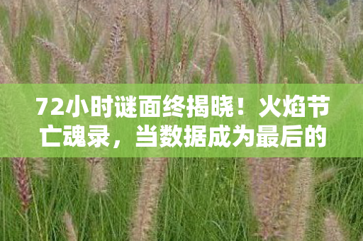 当数据成为最后的墓志铭图片