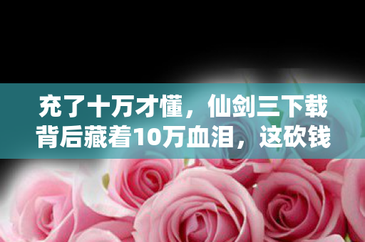 仙剑三下载背后藏着10万血泪图片