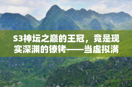 S3神坛之巅的王冠，竟是现实深渊的镣铐——当虚拟满级撞碎人生B级片