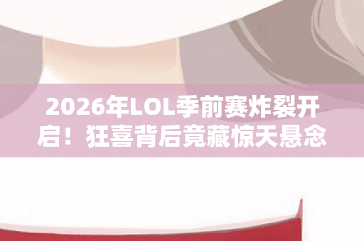 2026年LOL季前赛炸裂开启图片