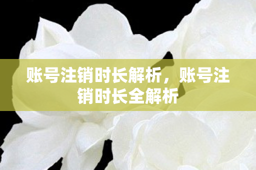 账号注销时长解析,账号注销时长全解析 账号注销时长解析,账号注销时长全解析