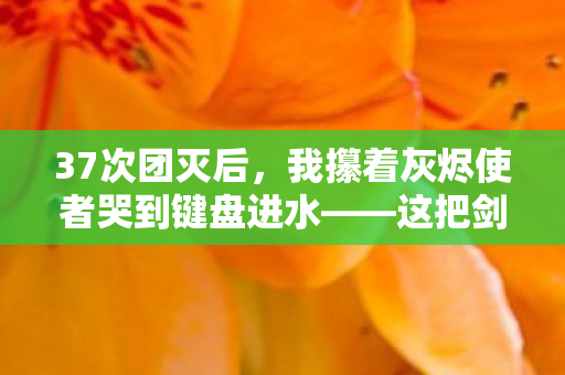 我攥着灰烬使者哭到键盘进水图片