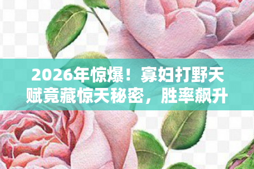 寡妇打野天赋竟藏惊天秘密图片