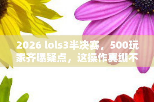 2026 lols3半决赛图片