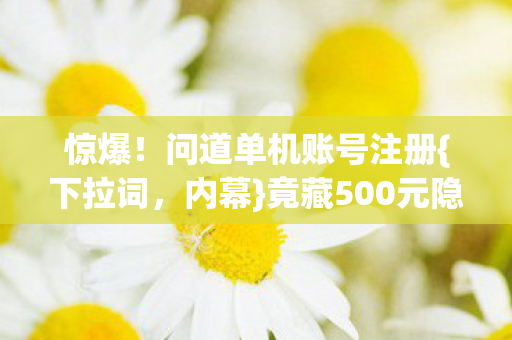 问道单机账号注册图片